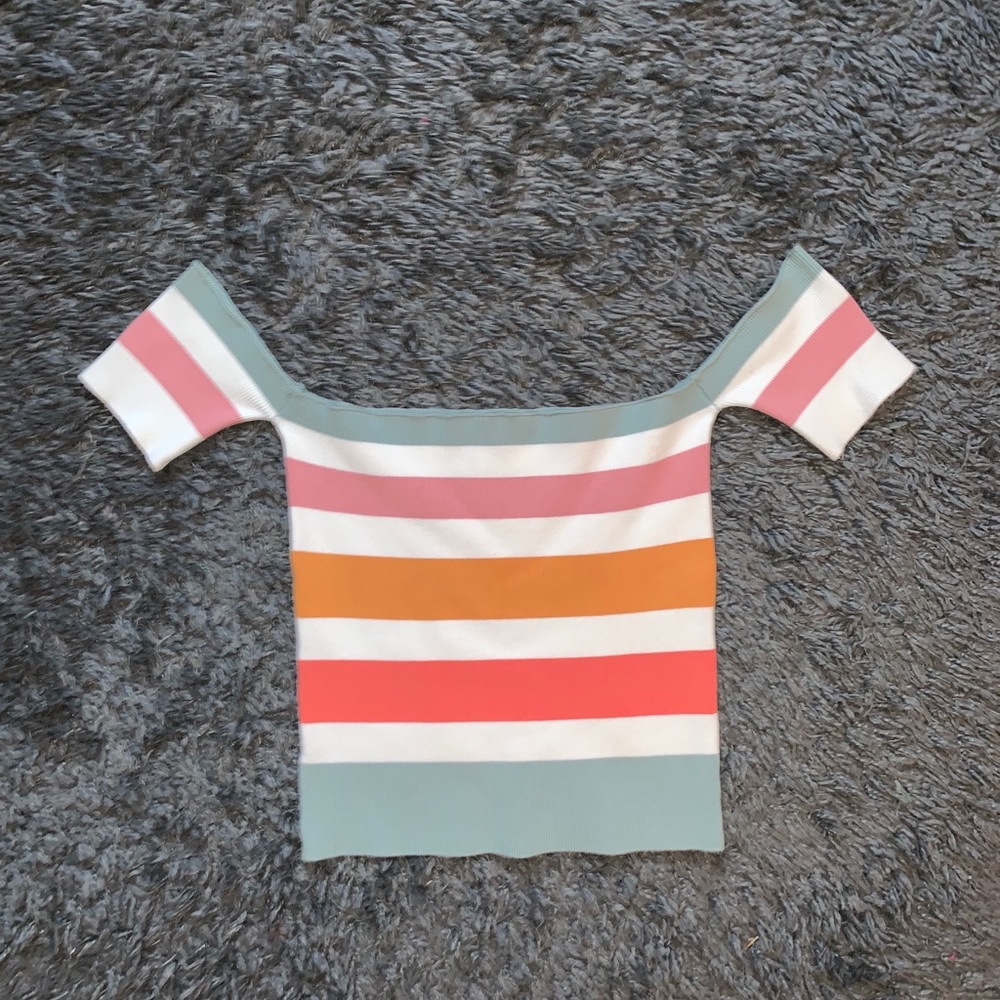 Off the shoulder crop top